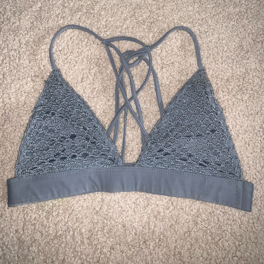 Acacia Swimwear Gray Bikini Top